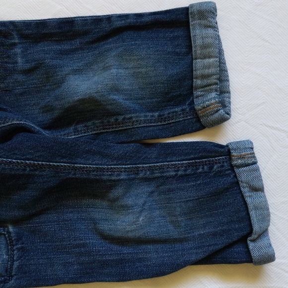 old navy the boyfriend cropped distressed patchwork denim jeans 3T toddler girls - Picture 5 of 8